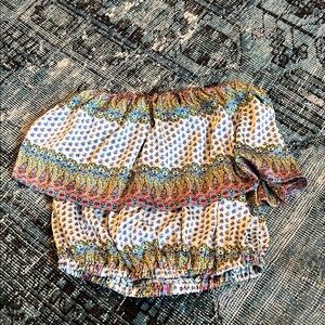 Bohemian Off-Shoulder Blouse medium lucca couture